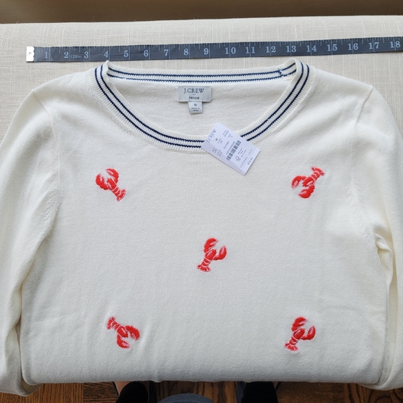 New! J Crew sz Small S Lobster Crewneck Cotton Sweater NWT - Picture 8 of 13